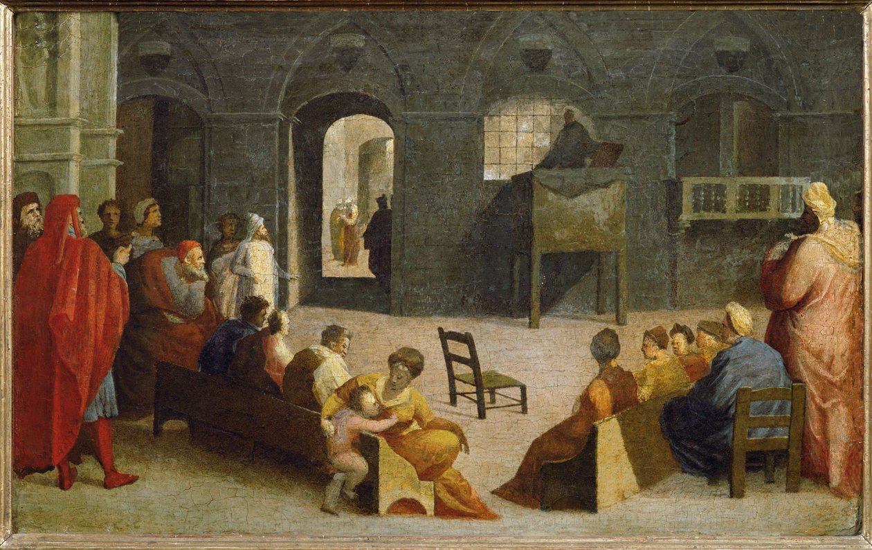 En prædiken af Sankt Bernhard af Siena ... af Domenico Beccafumi