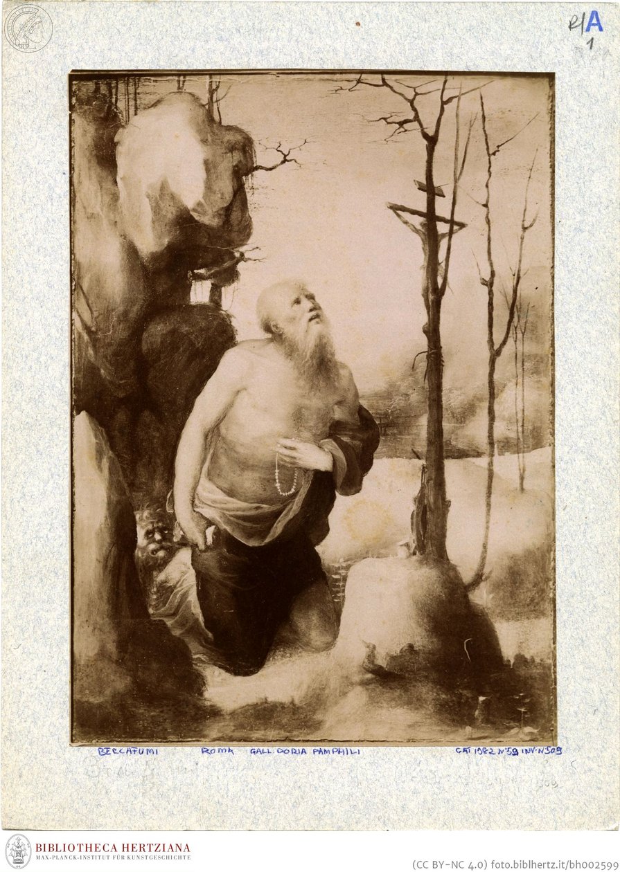 Beccafumi - Den angrende Jerome, inventar nr. 166 af Domenico Beccafumi