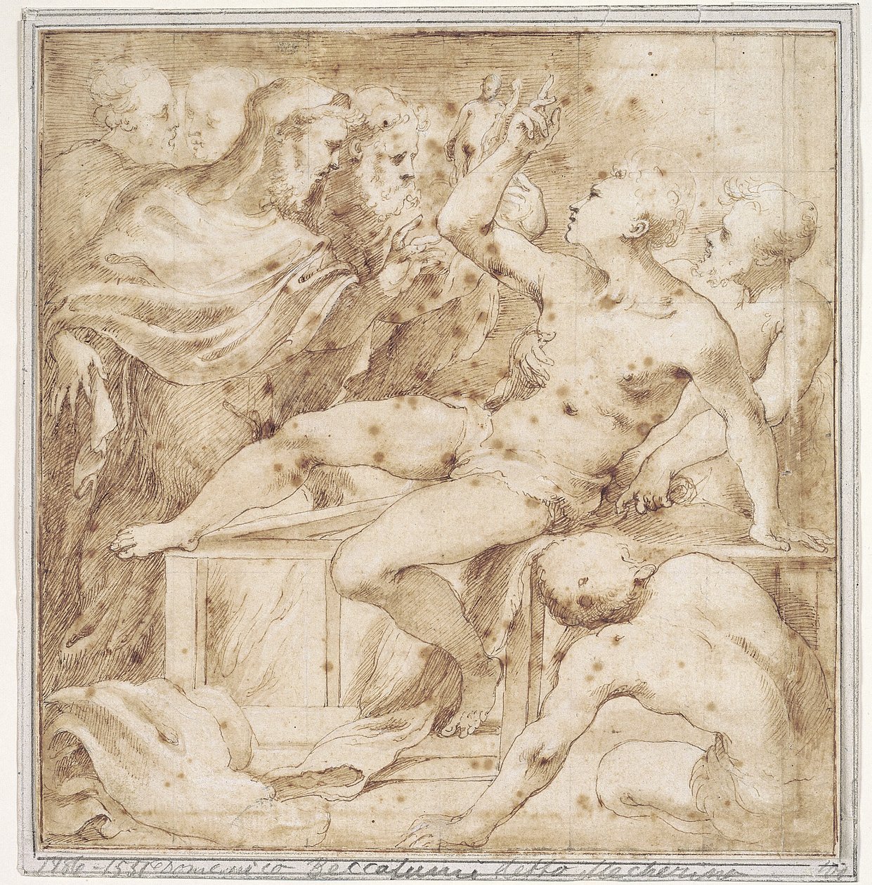 Lawrences martyrium af Domenico Beccafumi