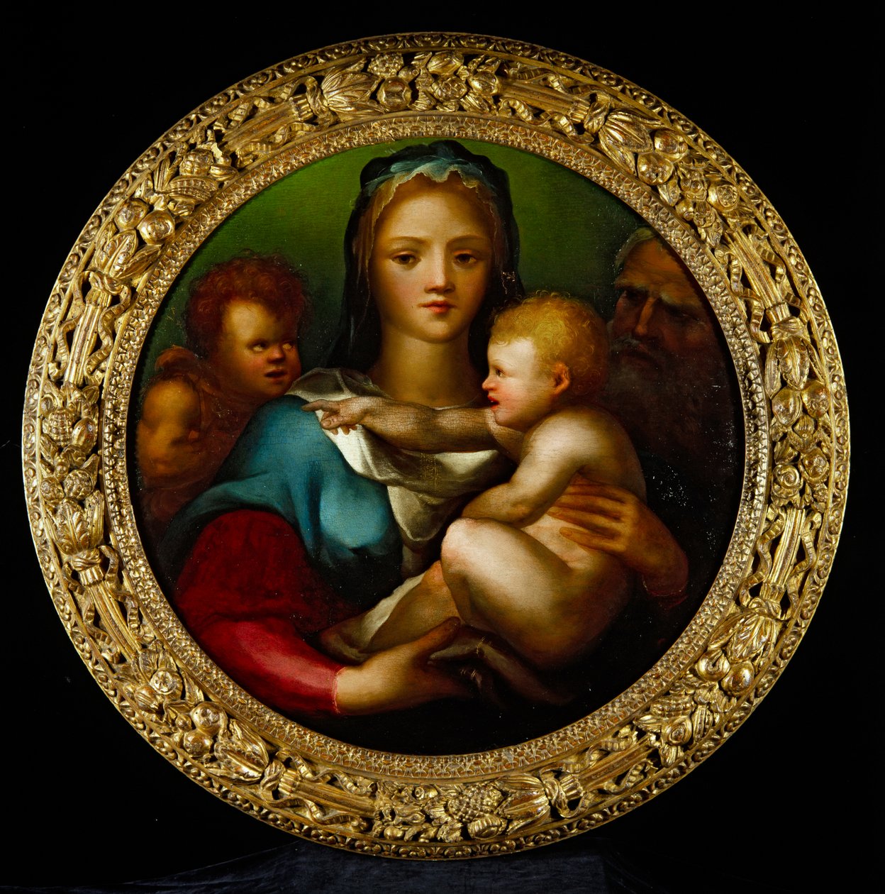 Den hellige familie med Johannes af Domenico Beccafumi