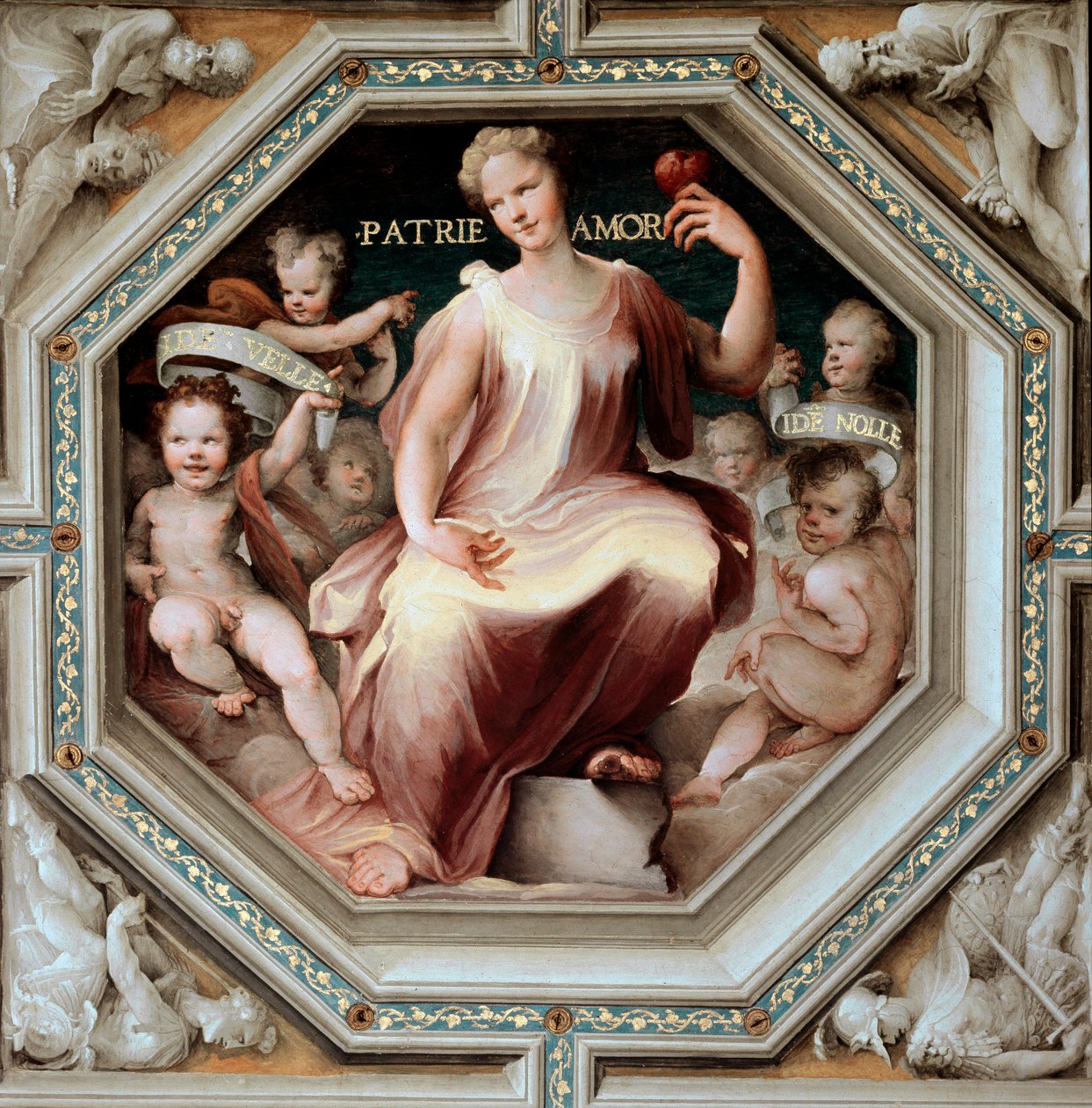 Kærligheden til landet. Maleri af Domenico Beccafumi (1486-1551) af Domenico Beccafumi