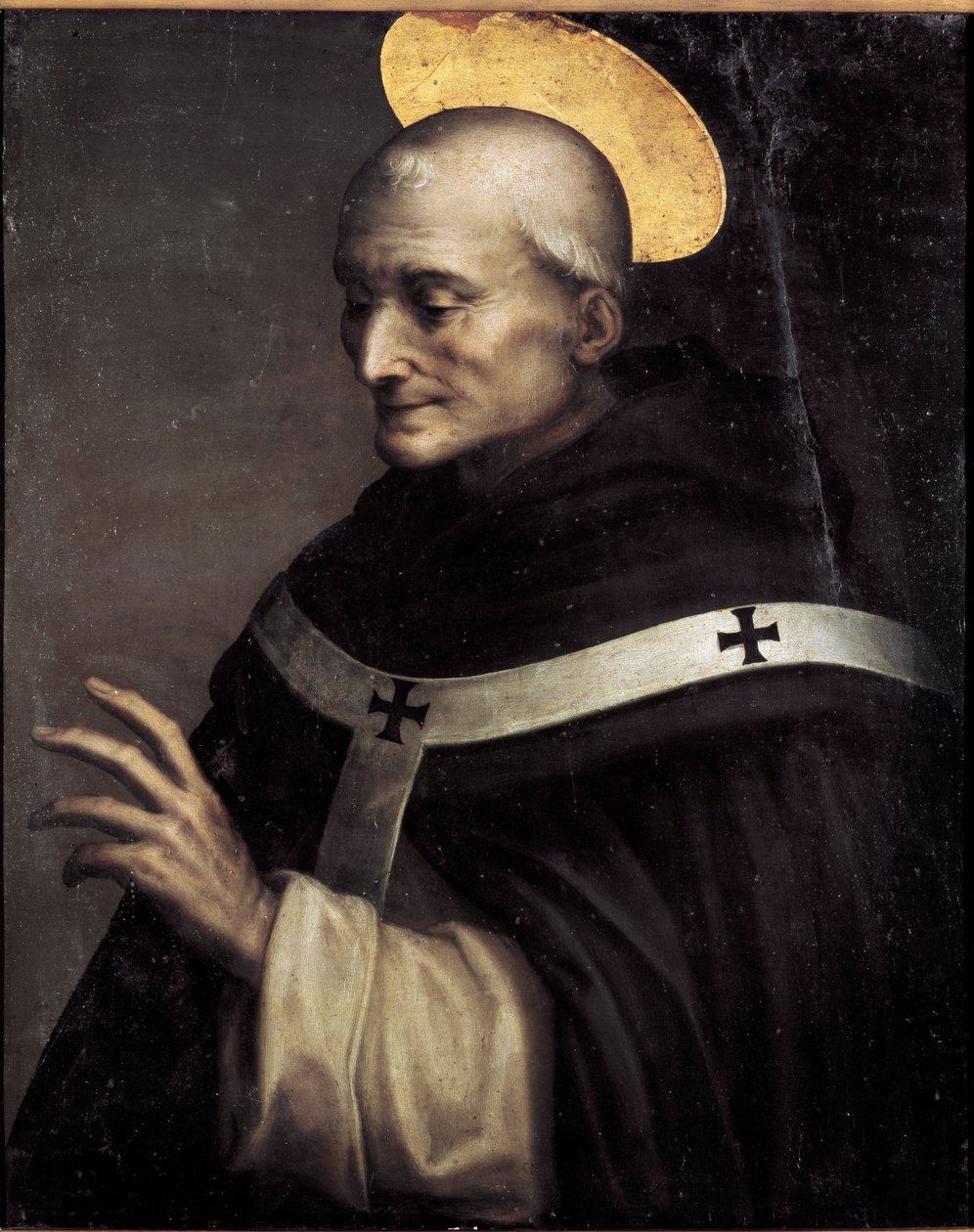 Sankt Antonius benissant (sankt Antonius af Padua). Maleri af Domenico Beccafumi (1486-1551) af Domenico Beccafumi