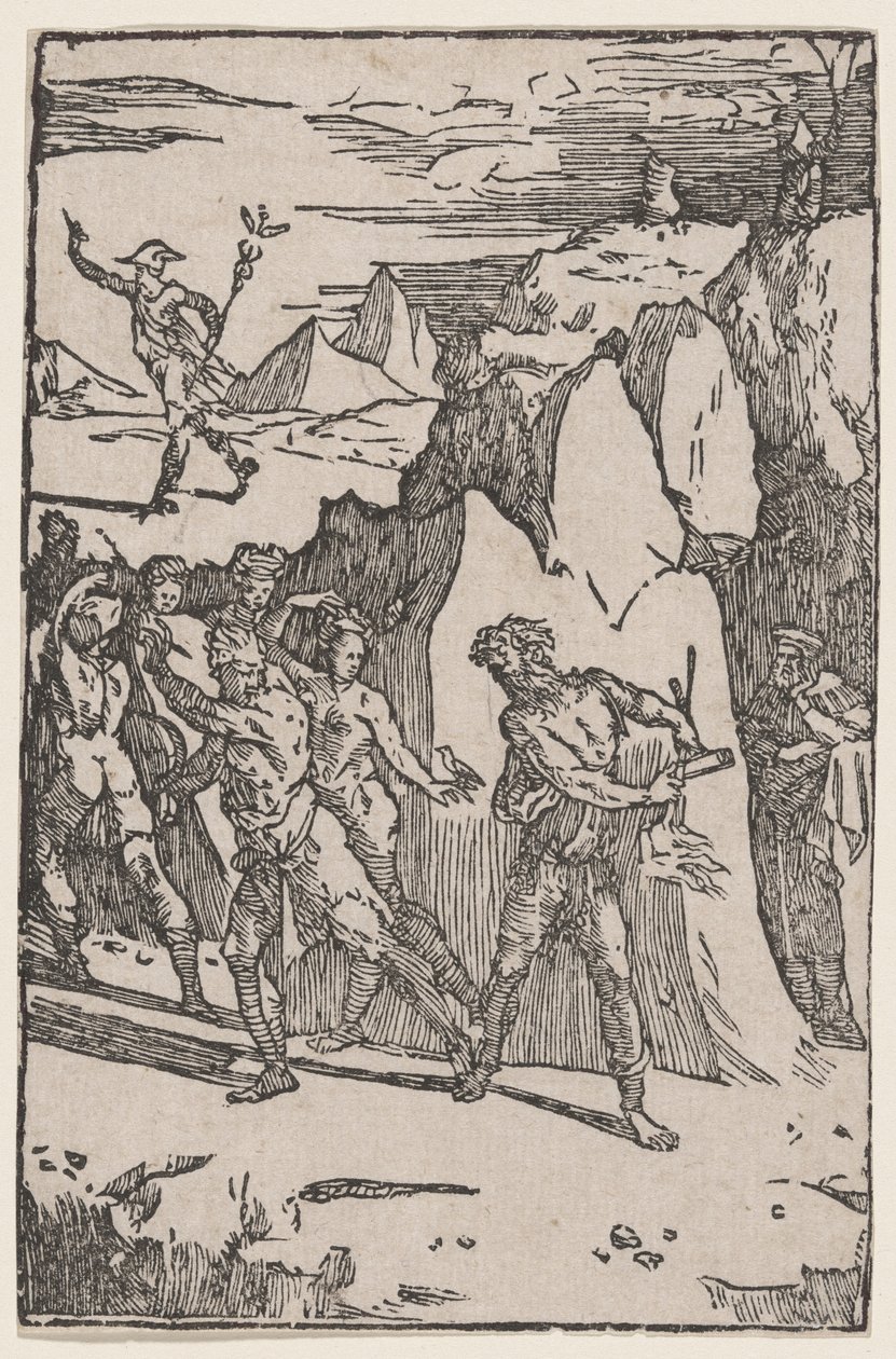 Metallerne, der flygter fra Vulcan af Domenico Beccafumi
