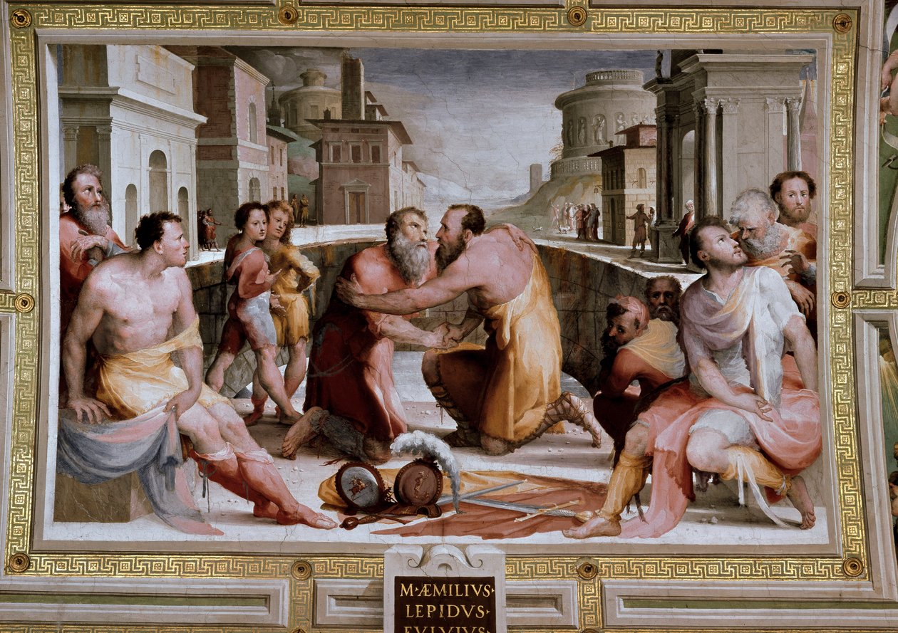 Den romerske konsul Marcus Fulvius Flaccus og Marcus Aemilius Lepidus