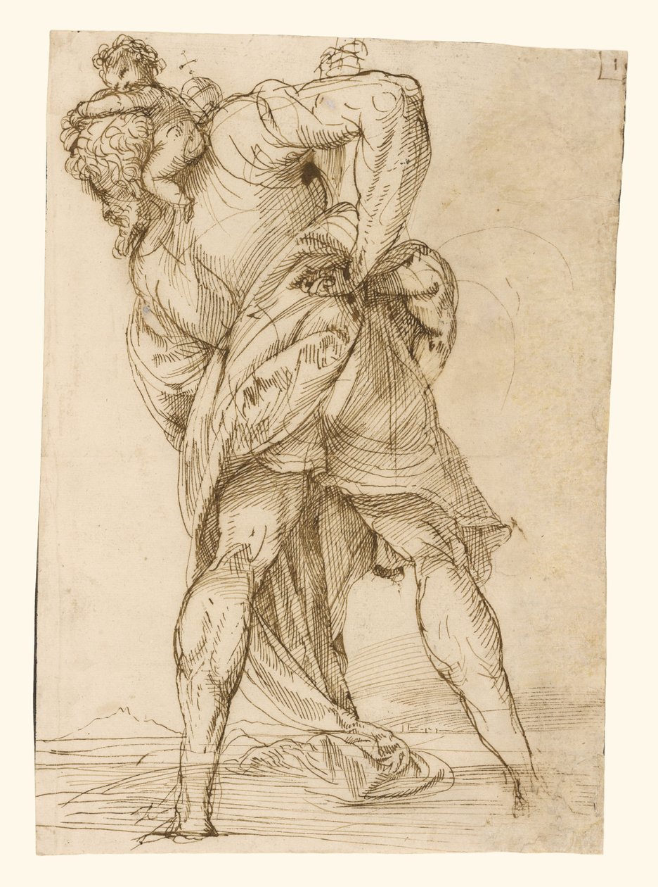 Sankt Kristoffer af Domenico Campagnola