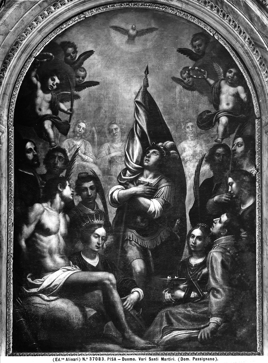 Martyr-helgenerne i tilbedelse af Helligånden, 1603 af Domenico Cresti