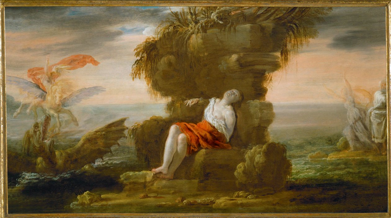 Andromeda og Perseus (poppeltræ) af Domenico Fetti