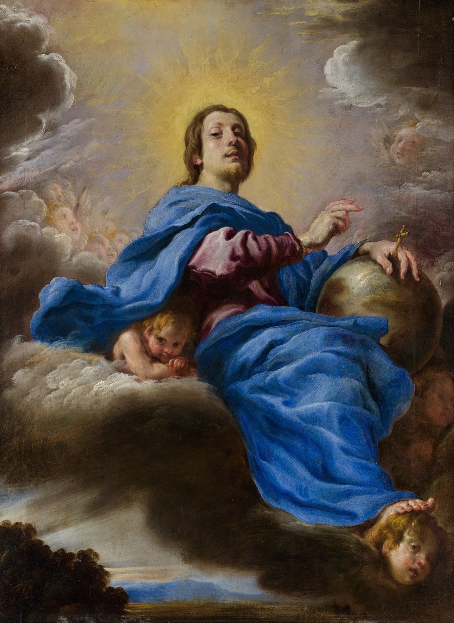 Verdens frelser, ca. 1622-23. af Domenico Fetti or Feti