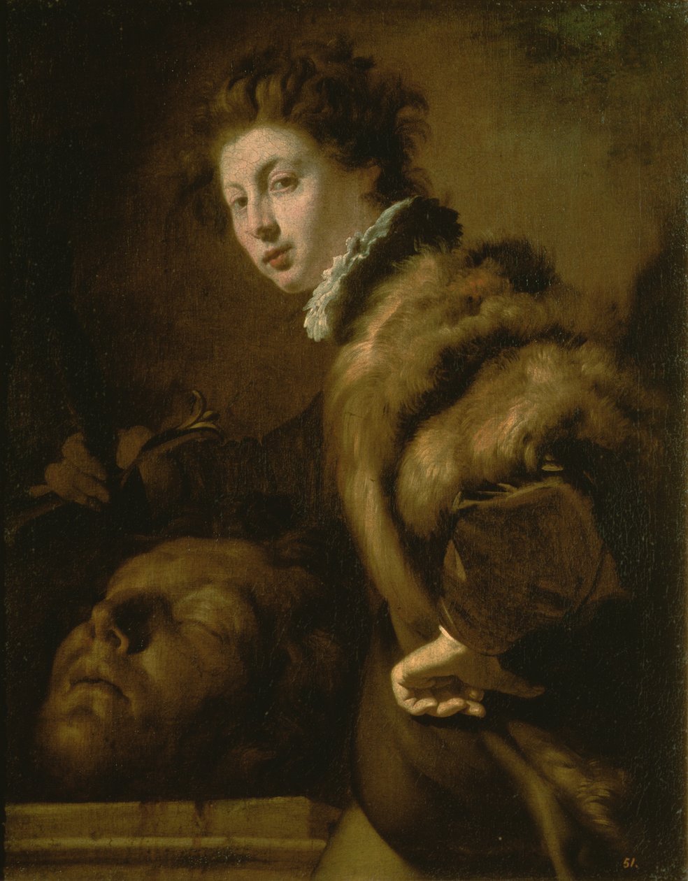 David med Goliats hoved af Domenico Fetti or Feti