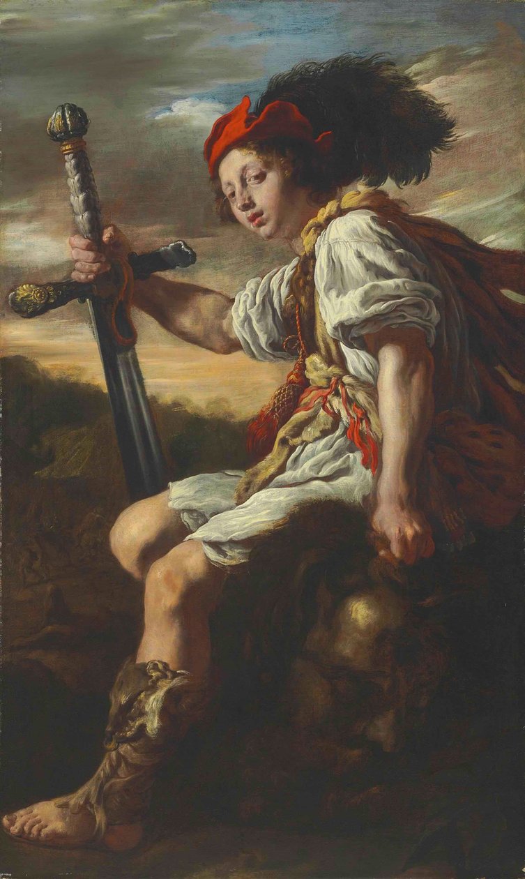David med Goliats hoved, ca. 1620 af Domenico Fetti or Feti