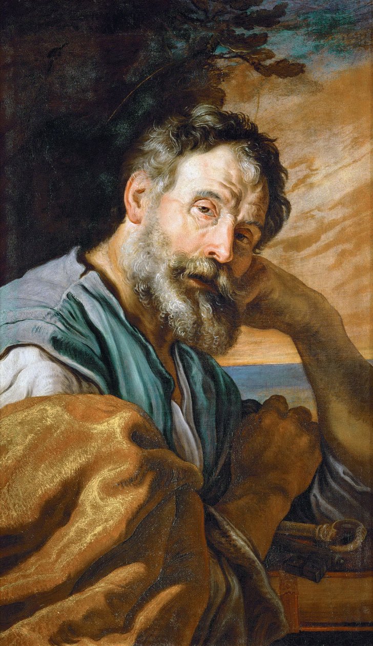 SAINT PIERRE - Barok : Sankt Peter par Fettis omvendelse, Domenico (1588/90-1623), ca 1613. Olie på lærred, 95,8x55,9. Kunsthistorisk Museum, Vienne af Domenico Fetti or Feti