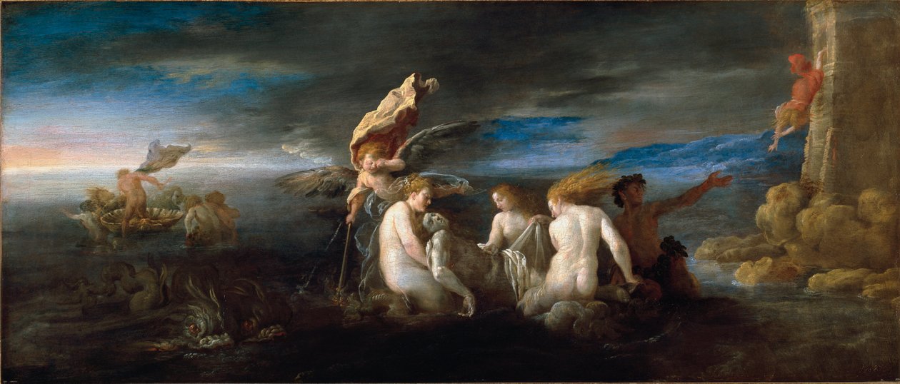De elskende Hero og Leandre (Maleri af Domenico Fetti or Feti