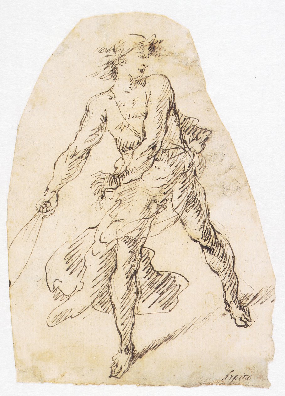 Danish: David med slyngen af Domenico Gargiulo
