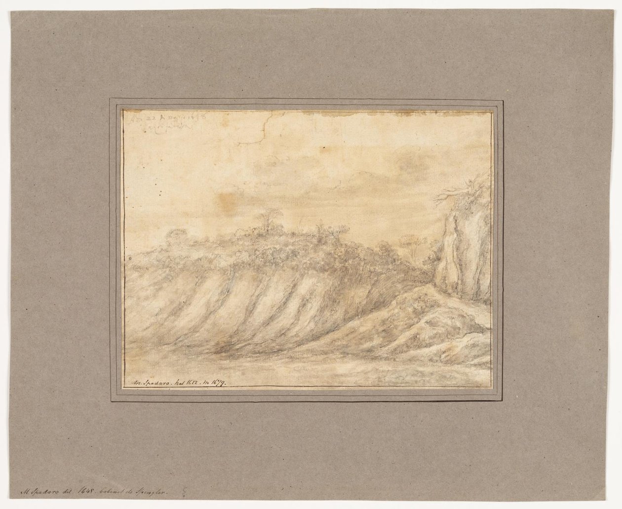 Udsigt fra Solfatara di Pozzuoli, Napoli. af Domenico Gargiulo