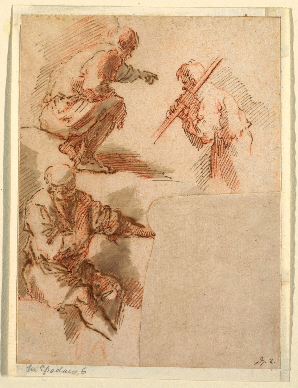 Tre Mænd af Domenico Gargiulo, called Micco Spadaro