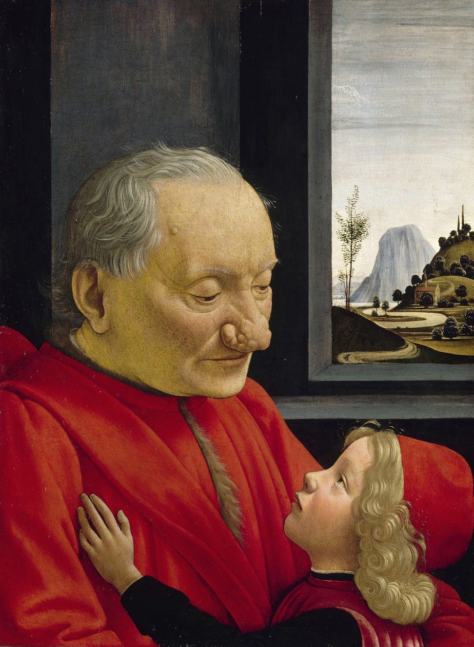 En gammel mand og hans barnebarn, 1488 af Domenico Ghirlandaio