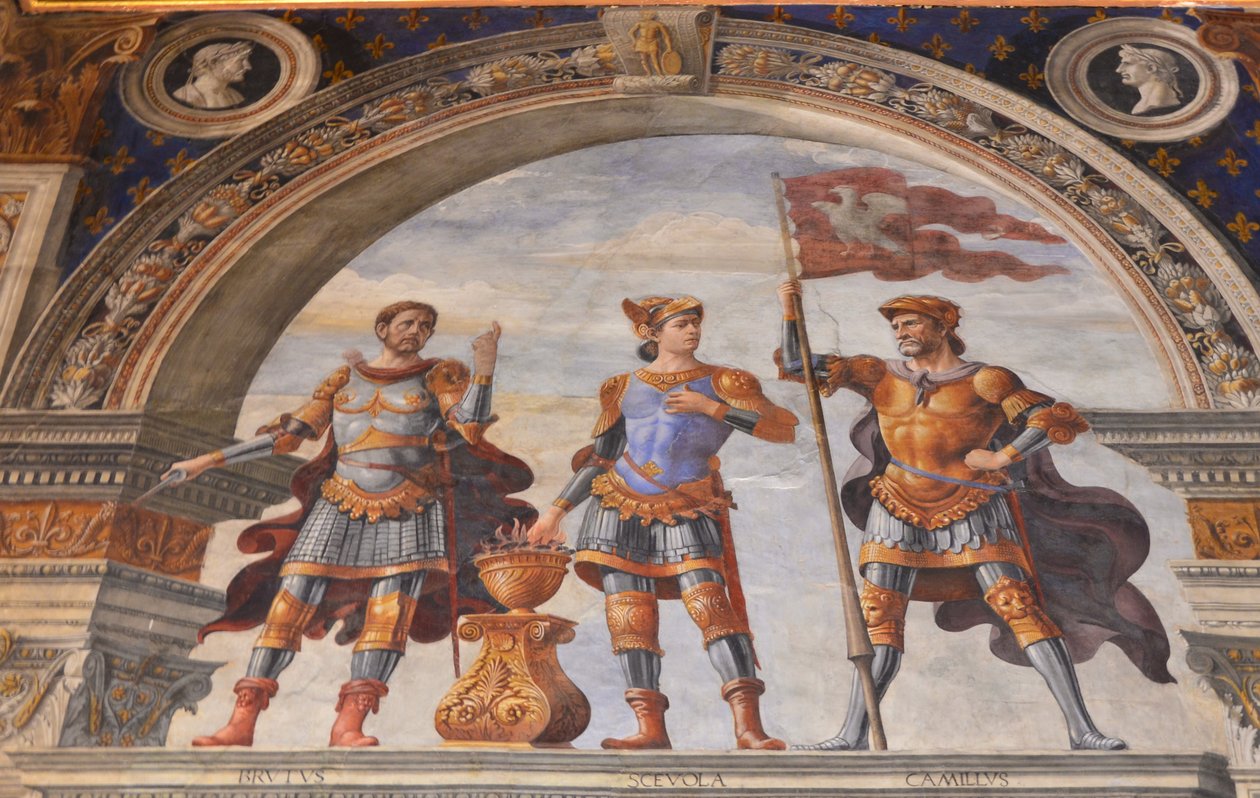 Udsmykning af Sala dei Gigli, 1482-1484 af Domenico Ghirlandaio