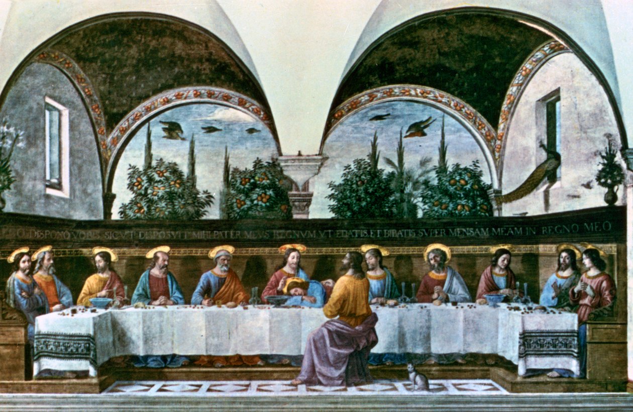 Den sidste nadver, 1480. af Domenico Ghirlandaio