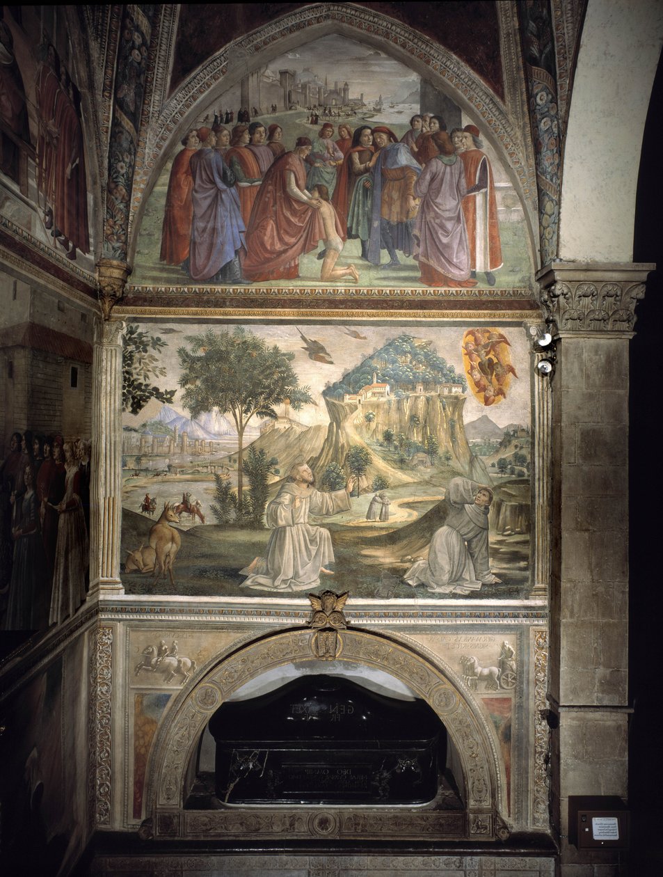 begravelse af Sankt Frans af Domenico Ghirlandaio
