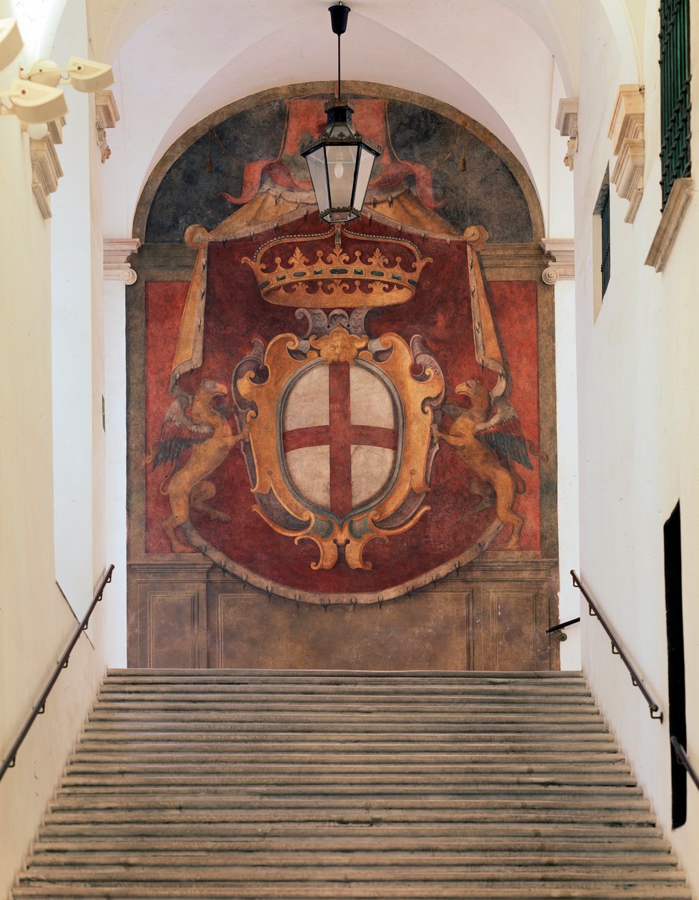 Våben fra Republikken Genova (Fresco af Domenico Il Sarzana Fiasella