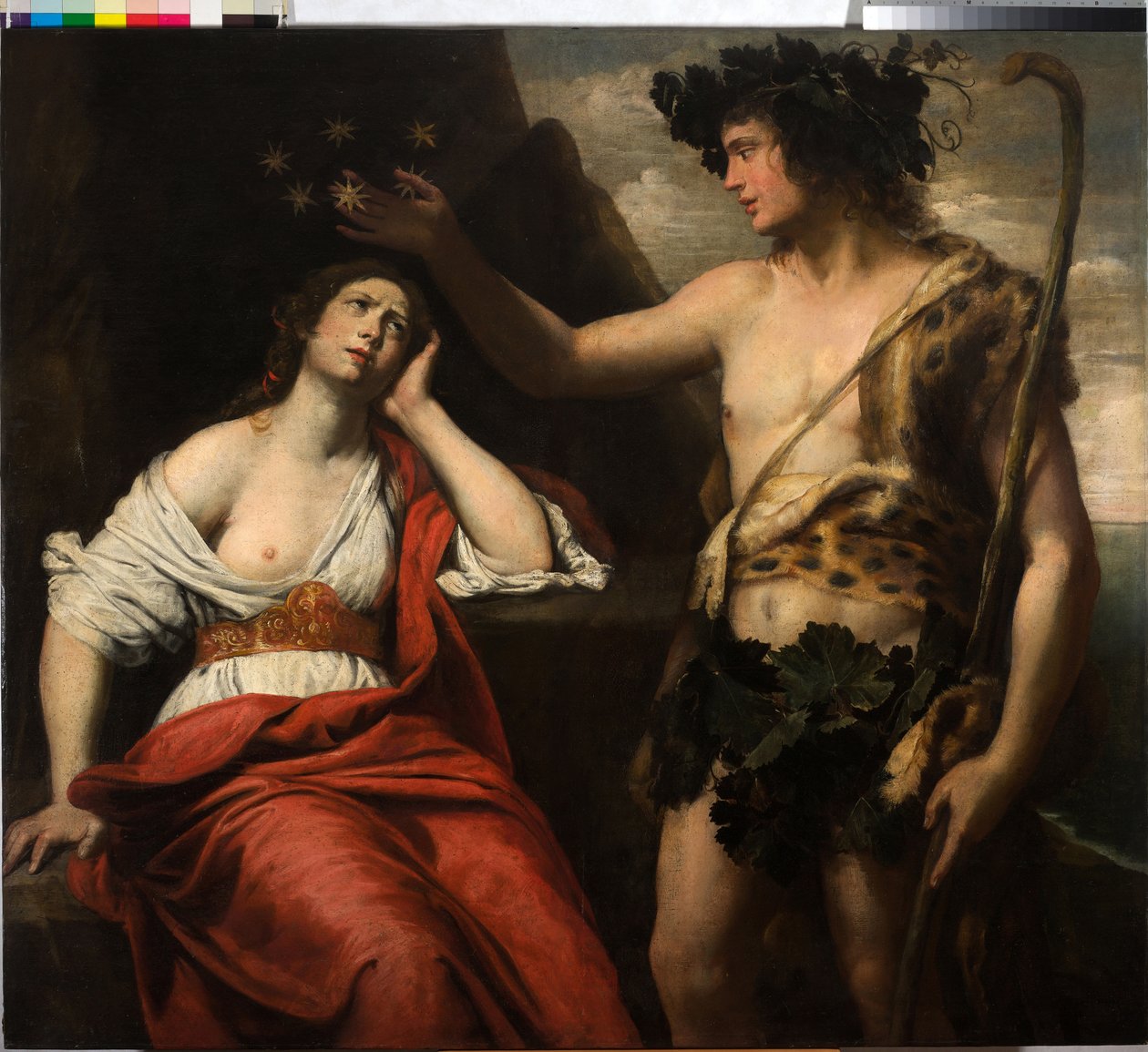 Bacchus og Ariadne af Domenico Il Sarzana Fiasella