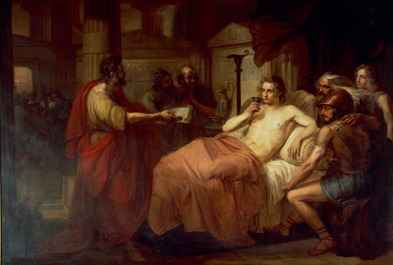 Alexander den Store og hans læge Philip, af Domenico Induno af Domenico Induno