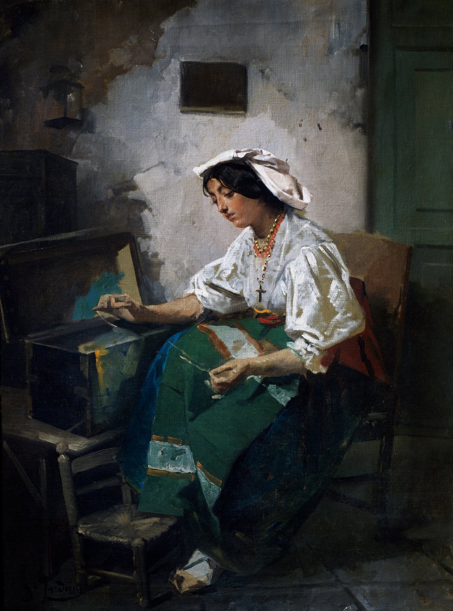 Sy pige af Domenico Induno
