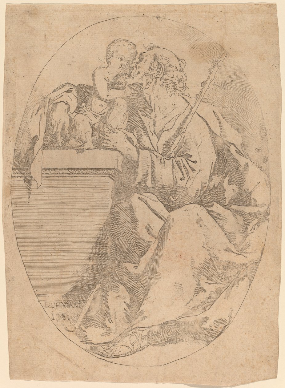 Sankt Josef og Kristusbarnet af Domenico Maria Viani