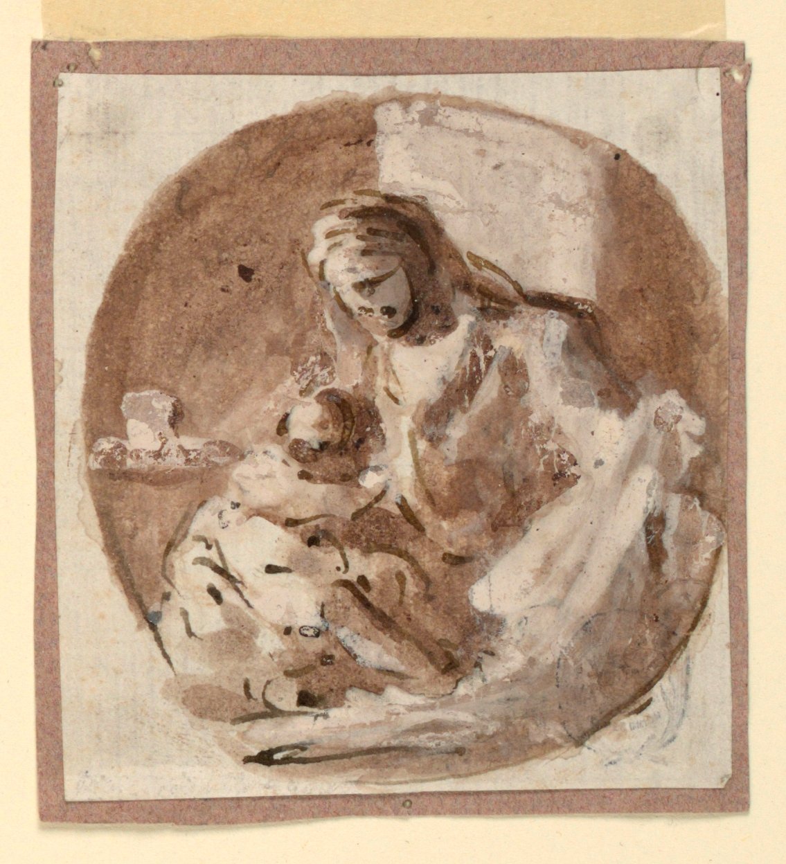 Madonna og barn af Domenico Mondo