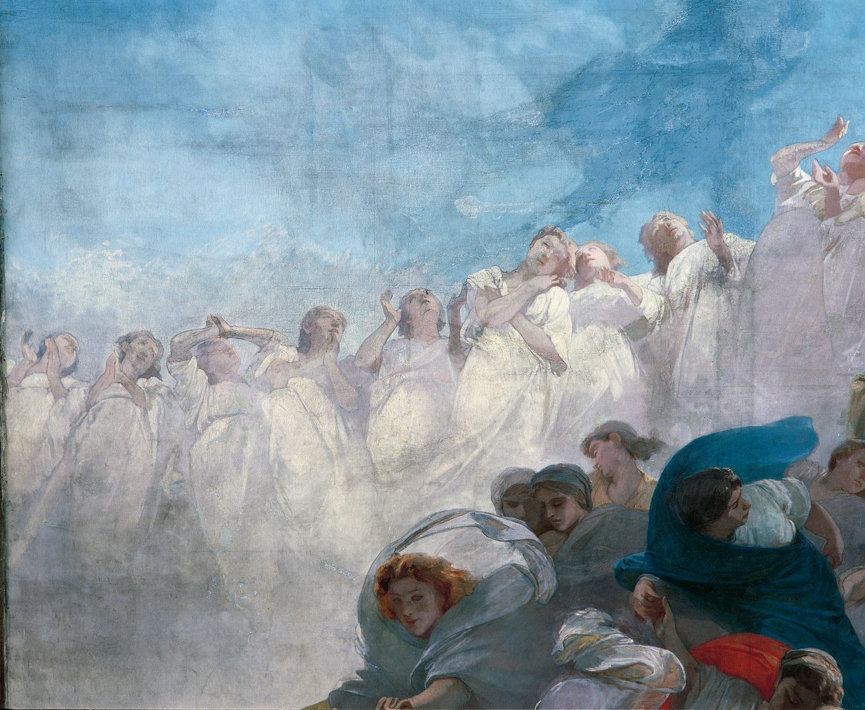 Antagelse, detalje af Domenico Morelli