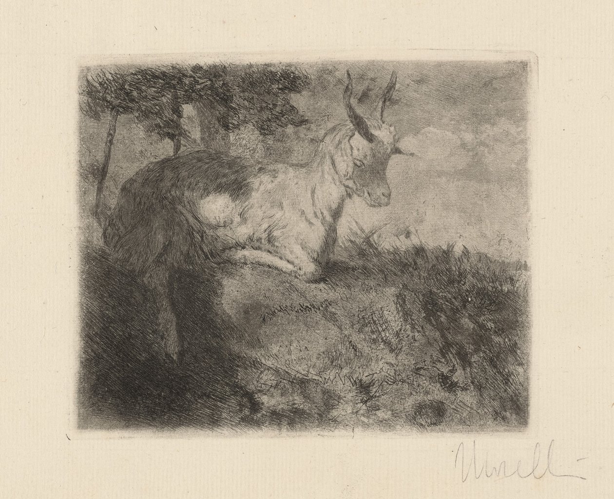 Den lille ged (La capretta) af Domenico Morelli