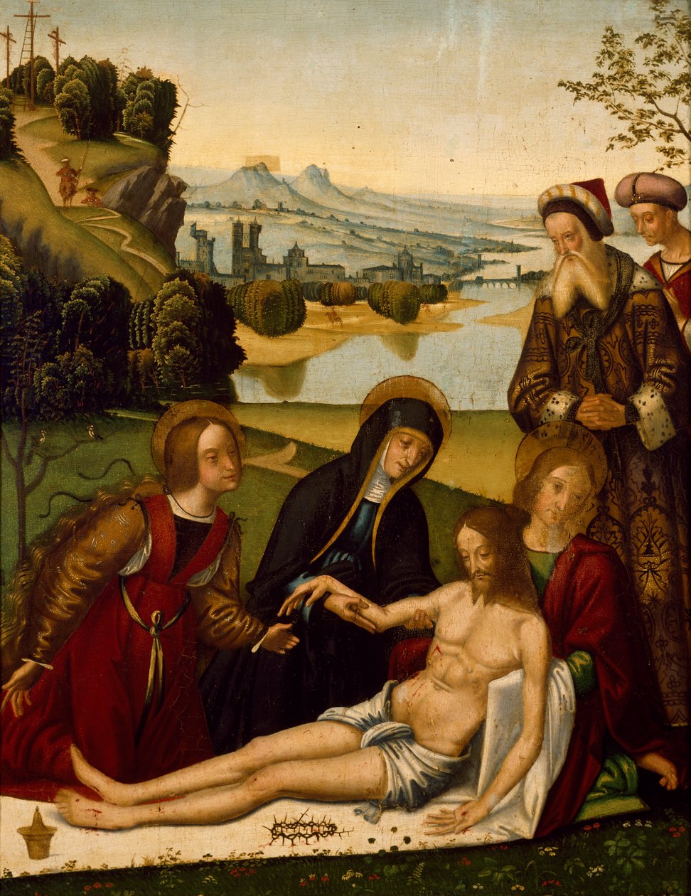 Klagesang over den døde Kristus, af Domenico Panetti (ca 1460- før 1513) af Domenico Panetti