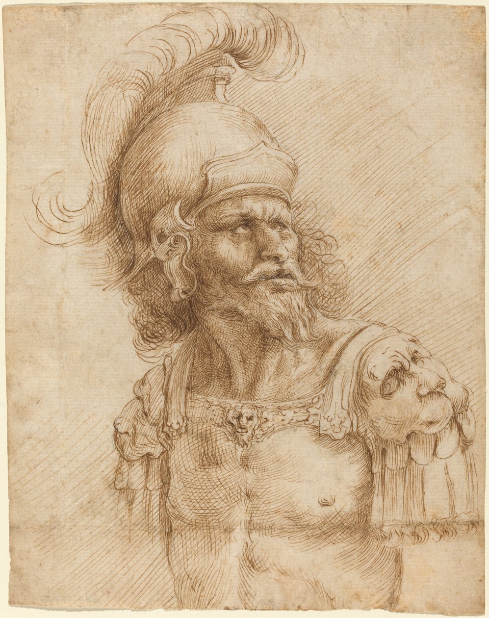 En hjelmet soldat af Domenico Peruzzini