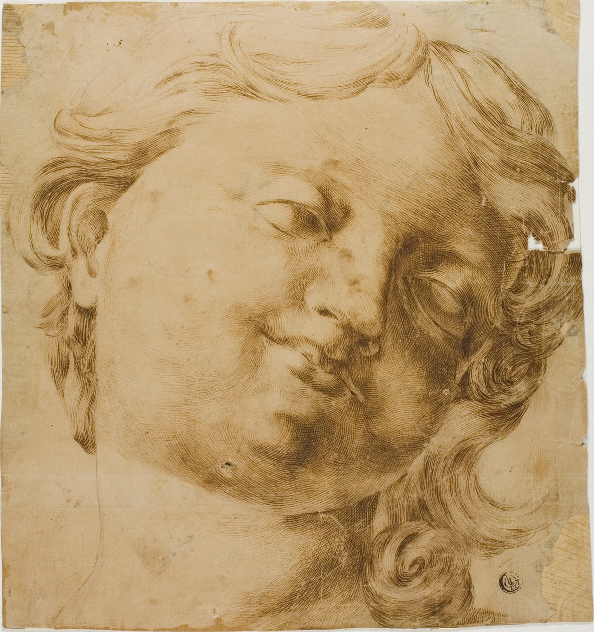 Hovedet på et barn af Domenico Peruzzini