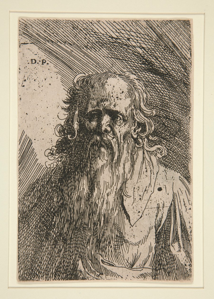 Gammel mand med skæg af Domenico Piola