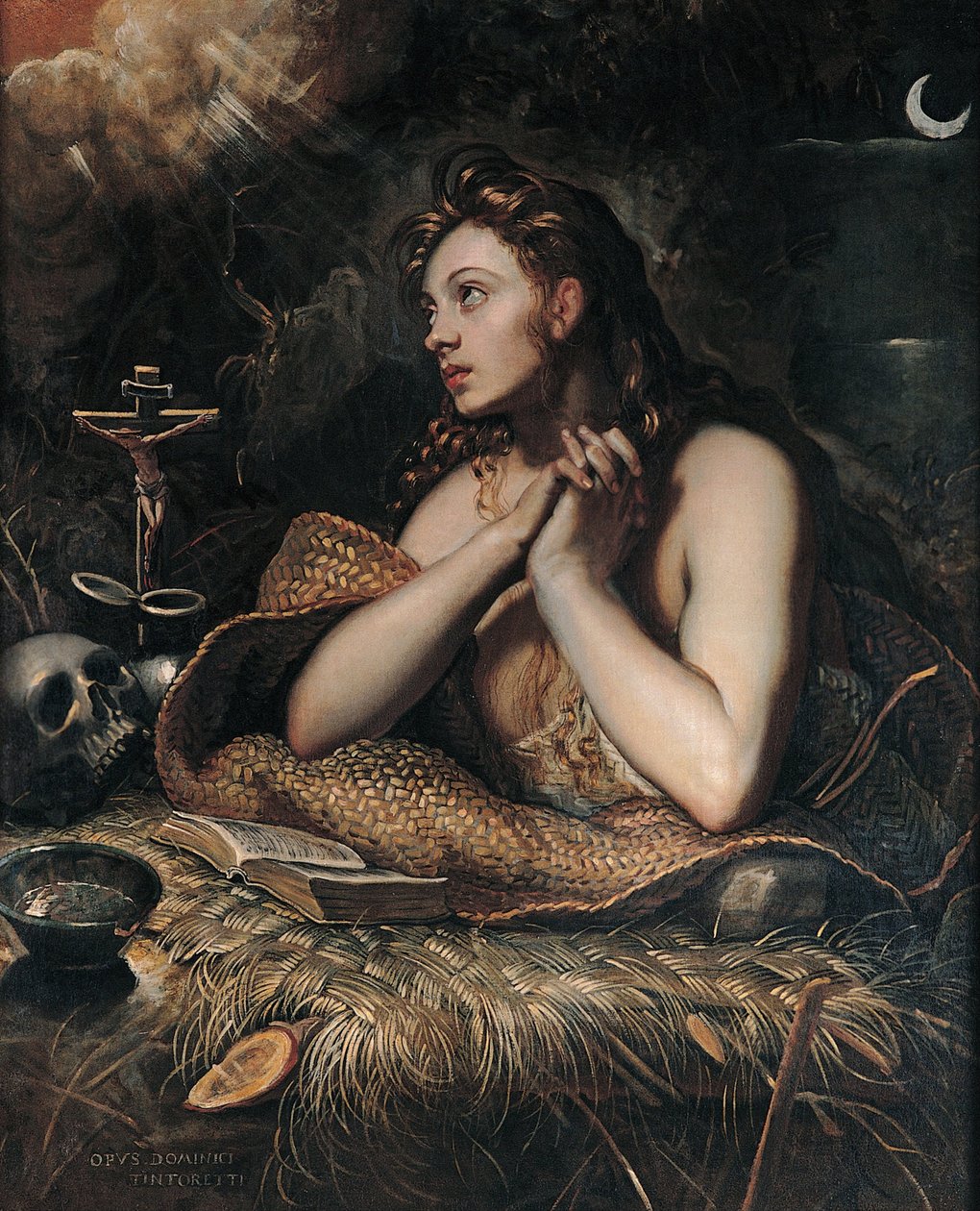 Den angrende Magdalene, ca. 1600 af Domenico Robusti Tintoretto