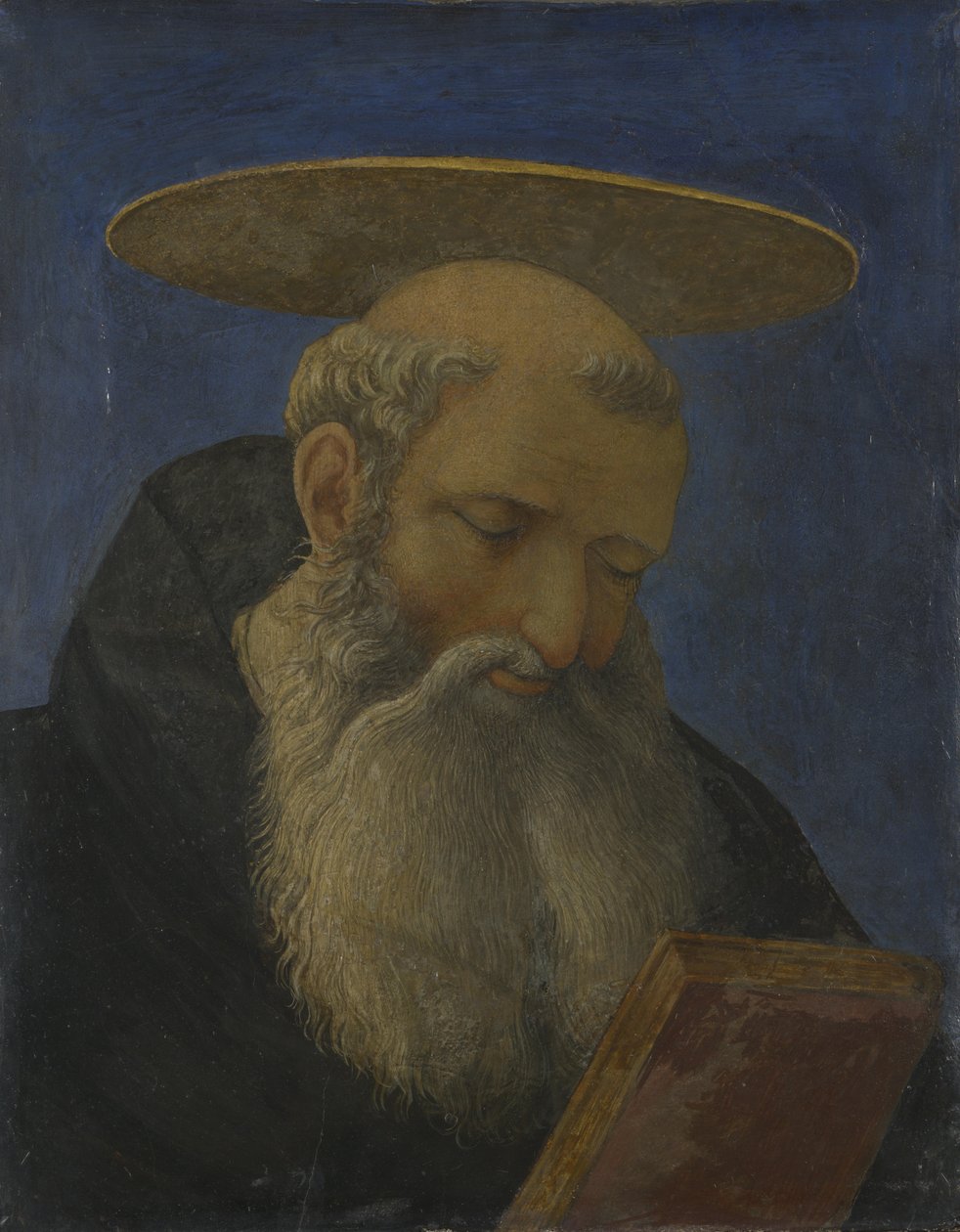 Leder af en tonsureret, skægget helgen fra Carnesecchi Tabernacle, ca. 1440 af Domenico Veneziano