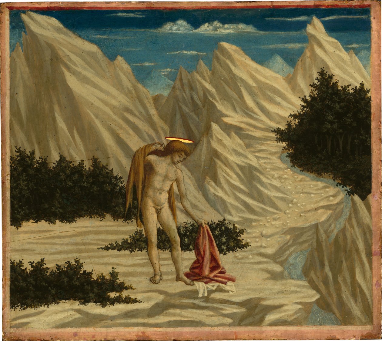 Sankt Johannes i ørkenen af Domenico Veneziano