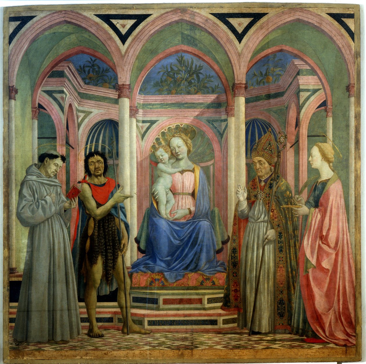 Saint Lucia af Magnoli altertavle, ca 1447 af Domenico Veneziano