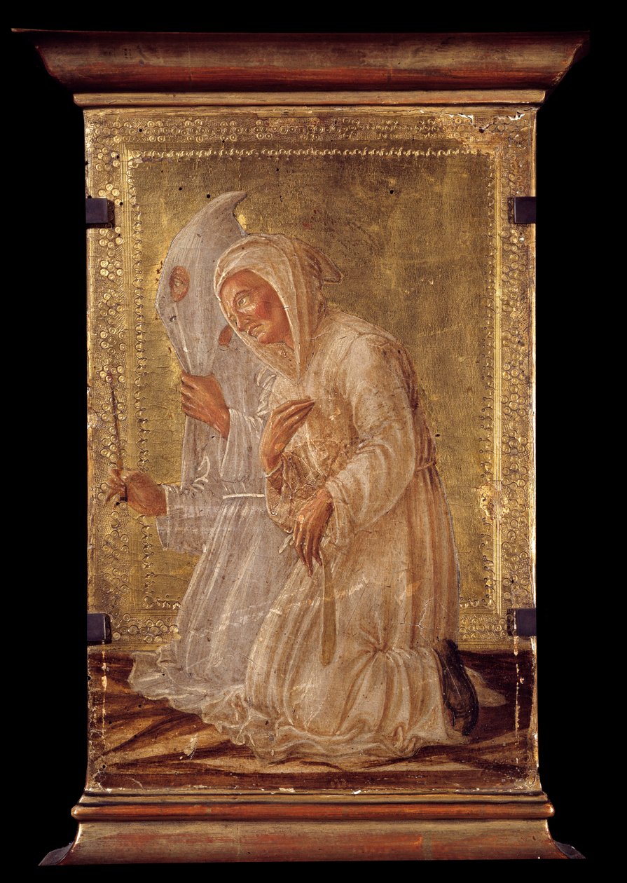 To flagellerende træmalerier af Domenico Veneziano (1400-1481) 1400-tallet (esp.) Bayonne, Bonnat Museum. af Domenico Veneziano