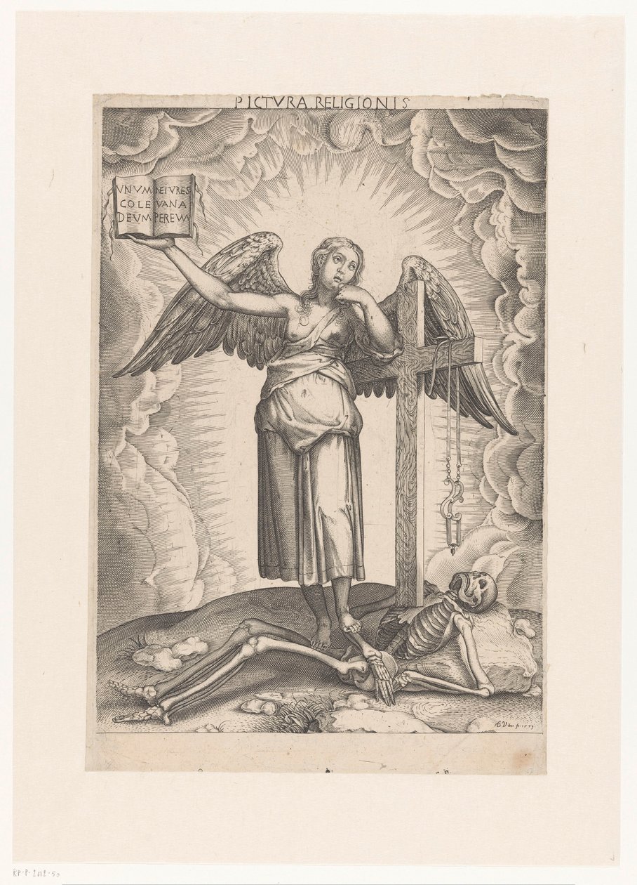 Allegori om tro Pictura religionis (titel på objekt) af Domenico Vito