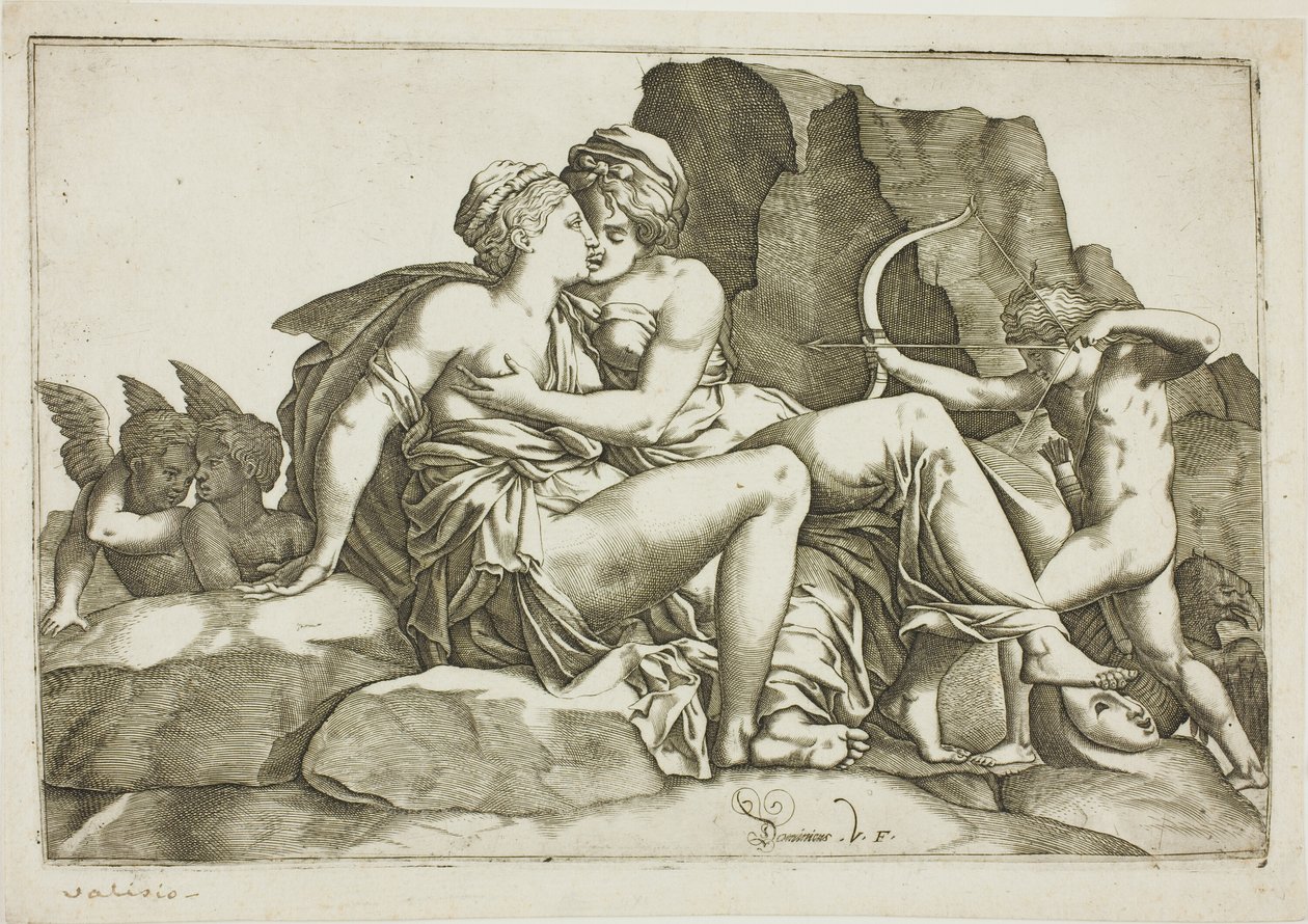 Jupiter og Callisto af Domenico Vito
