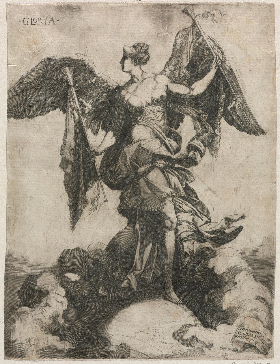 Gloria, 1535 eller 1536. af Domenico del Barbiere