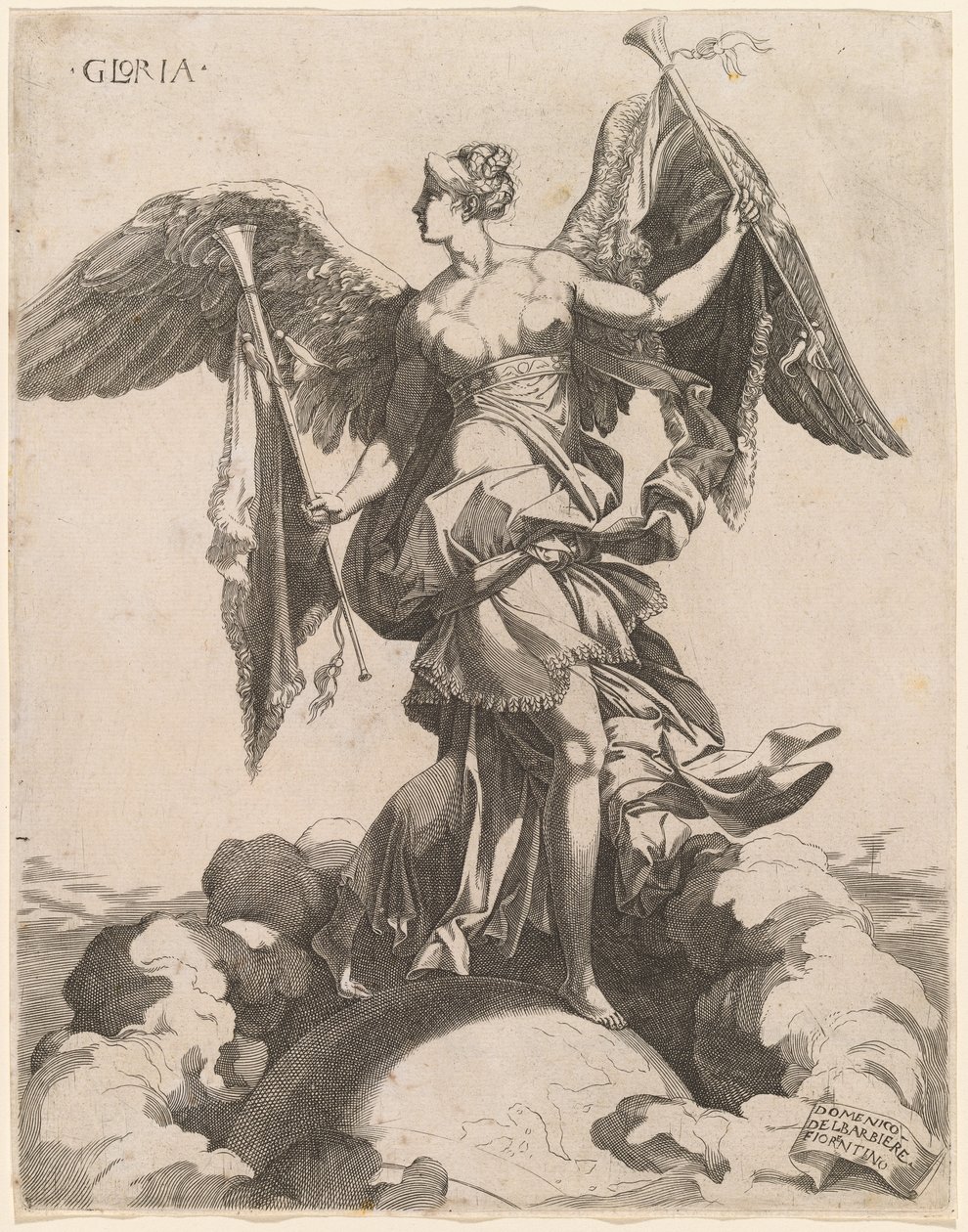 Gloria, 15401545. af Domenico del Barbiere
