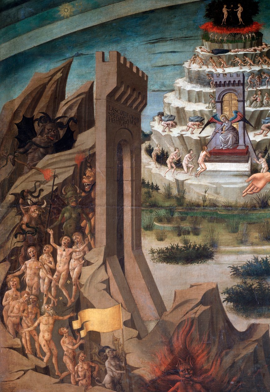 Dante Alighieri og hans komedie af Domenico di Michelino
