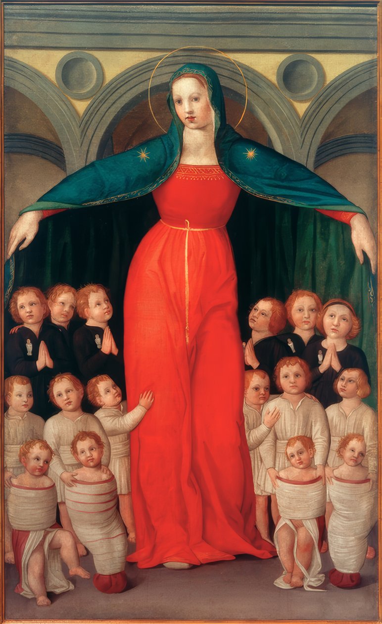 Madonna der Findelkinder af Domenico di Michelino