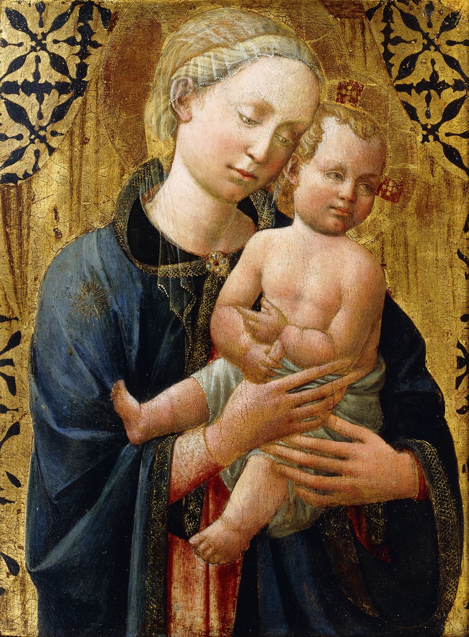 Madonnaen og barnet, af Domenico di Michelino