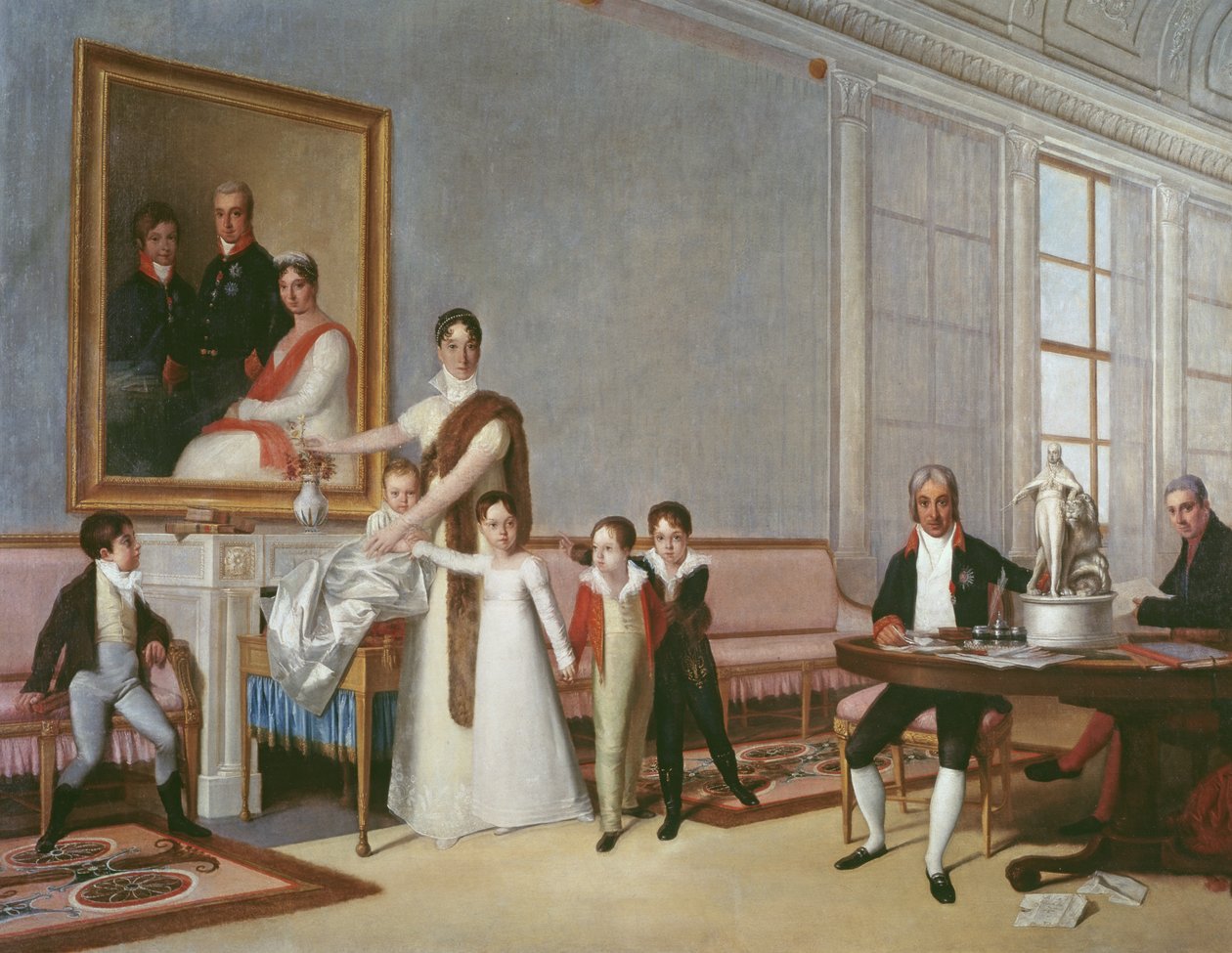 Familien til den første visegreve af Santarem, 1816 af Domingos Antonio de Sequeira