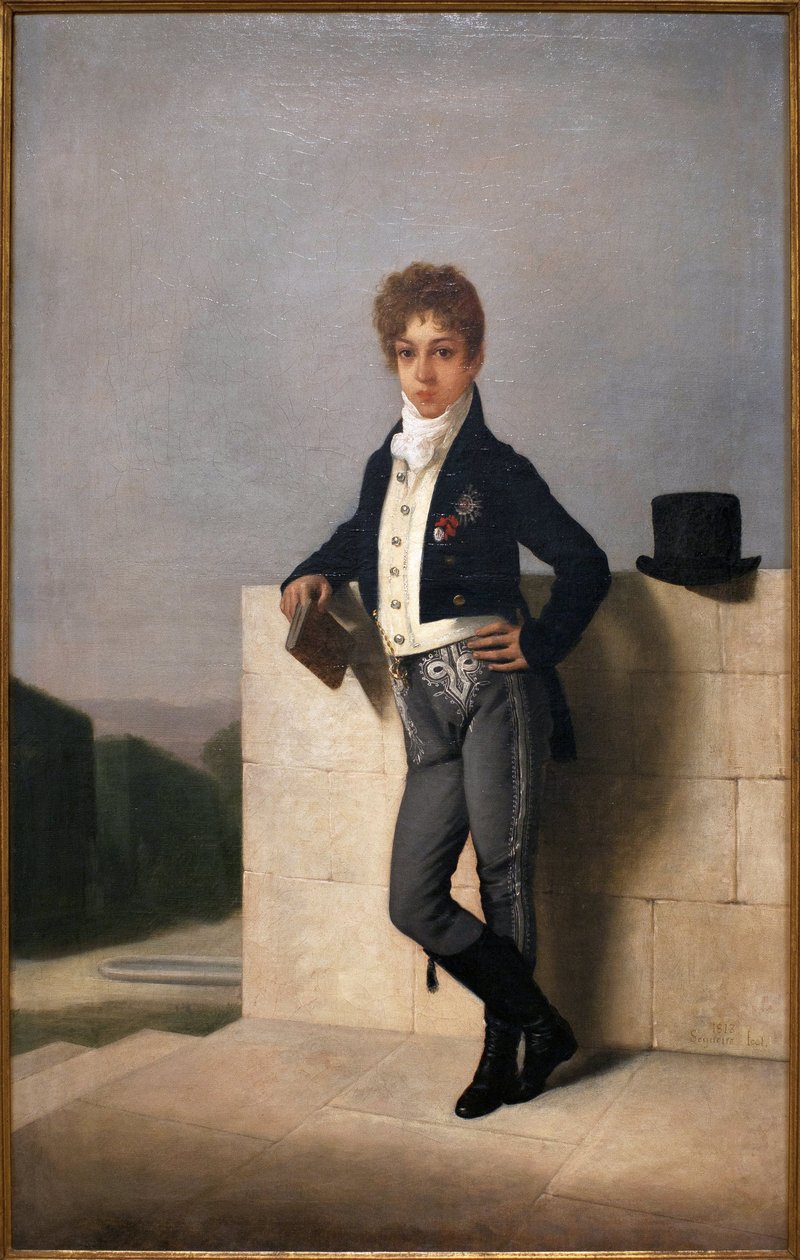Portræt af Joao Pedro Quintella, greve af Farrobo (1801-1869) - Maleri af Domingos Antonio de Sequeira (1868-1937), olie på lærred af Domingos Antonio de Sequeira