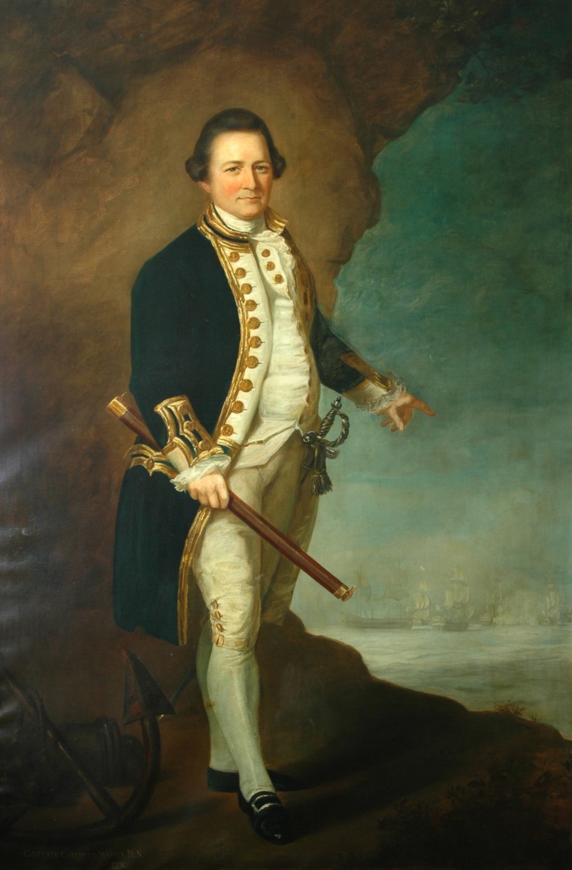 Kaptajn Wood fra Bolling Hall, 1770 af Dominic Serres